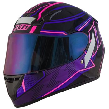 CAPACETE X11 TRUST PRO 11 PRETO/ROXO/ROSA