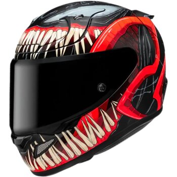 CAPACETE HJC RPHA 12 VENOM 3 MARVEL VERMELHO E PRETO