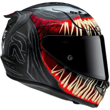 CAPACETE HJC RPHA 12 VENOM 3 MARVEL VERMELHO E PRETO
