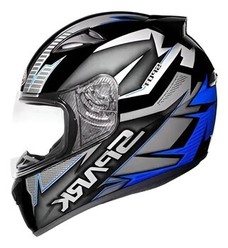 CAPACETE  SPARK SPOT /PFO/AZUL 58