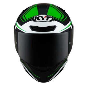 CAPACETE KYT TT COURSE OVERTECH BLACK/GREEN