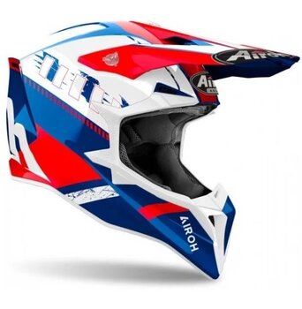 CAPACETE AIROH WRAAAP FEEL BLUE/RED GLOSS