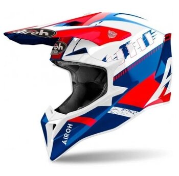 CAPACETE AIROH WRAAAP FEEL BLUE/RED GLOSS