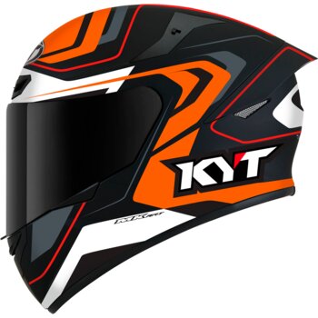CAPACETE KYT TT COURSE OVERTECH BLACK/ORANGE