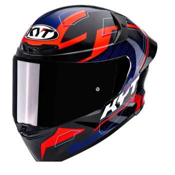 CAPACETE KYT TT-REVO SPEEDING BLACK/RED/BLUE