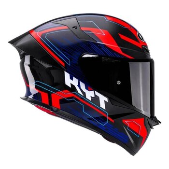 CAPACETE KYT TT-REVO SPEEDING BLACK/RED/BLUE