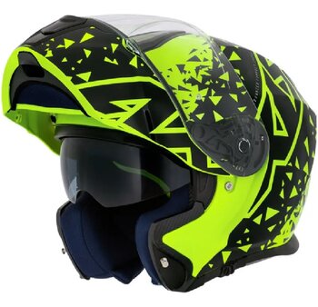 CAPACETE AXXIS GECKO SV STAMP B3 - YELLOW FLUO GLOSS