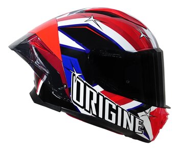 CAPACETE ORIGINE PISTA FLAG AMERICA RED GLOSS