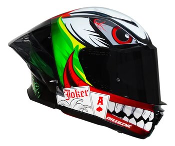 CAPACETE ORIGINE PISTA JOKER GREEN BLACK