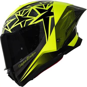 CAPACETE ORIGINE PISTA STAR FLUO YELLOW BLACK GLOSS