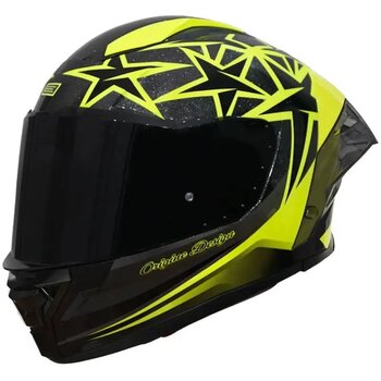 CAPACETE ORIGINE PISTA STAR FLUO YELLOW BLACK GLOSS