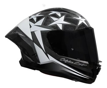 CAPACETE ORIGINE PISTA STAR WHITE BLACK GLOSS