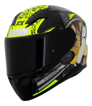 CAPACETE AXXIS SEGMENT COSA NOSTRA B13 AMARELO FLUOR - GLOSS 56