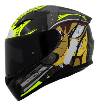 CAPACETE AXXIS SEGMENT COSA NOSTRA B13 AMARELO FLUOR - GLOSS 56