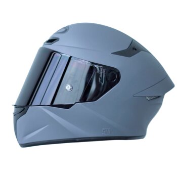 CAPACETE KYT TT COURSE PLAIN MATT GORILLA GREY
